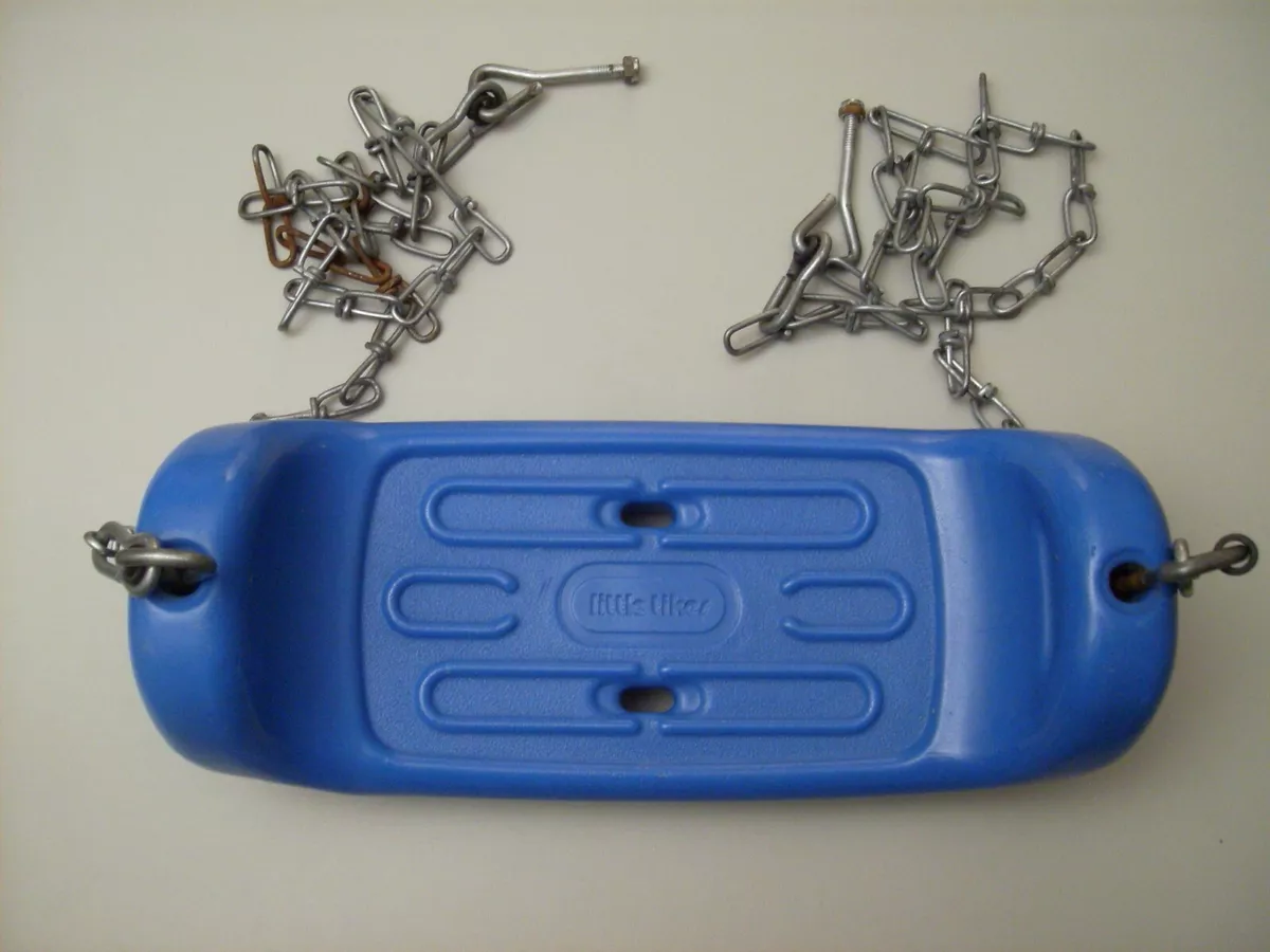 LITTLE TIKES BLUE SWING SEAT w CHAINS eBay