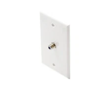 Steren TV Plate Almond w/ Coupler-2.5GH