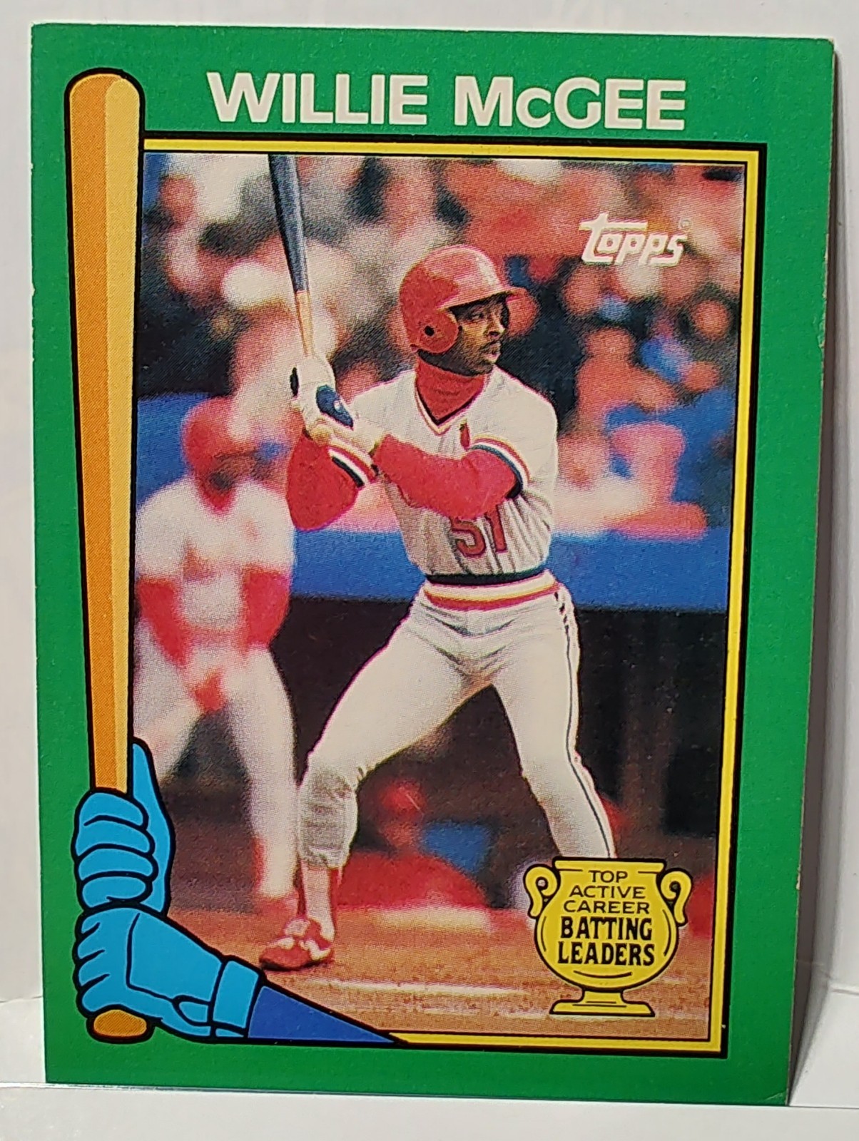 1990 Topps Top Active Career Batting Leaders Willie McGee #14