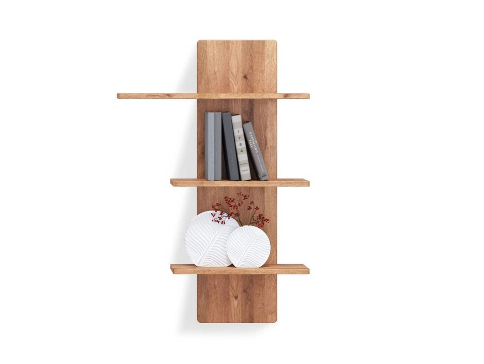 Wandboard Regal Wandregal mit 3 Regalböden ANDINO Massivholz Wildeiche geölt - Bild 1 von 1