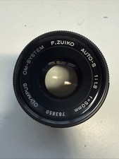 Olympus OM-System F.Zuiko Auto-S 50mm f/1.8 Lens Dent - Focus Stuck Parts -parts