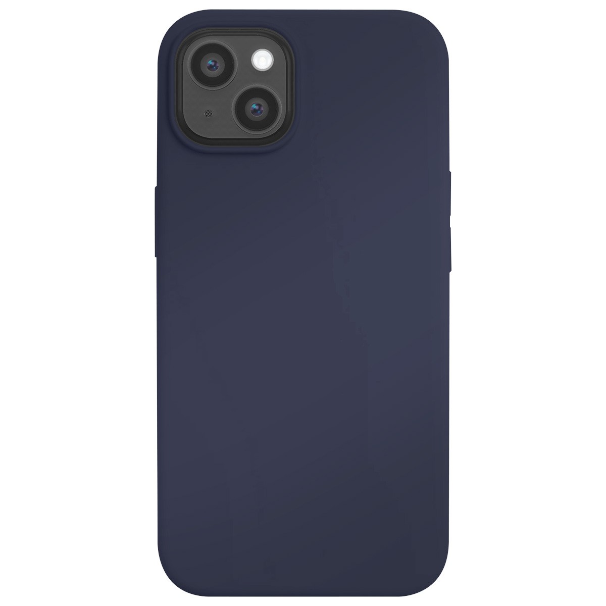 Coque iPhone 13 Mini Jaym silicone microfibre bleu protection téléphone portable