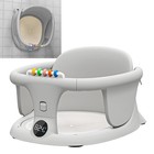 Baby Bath Seat – Portable Sit-Up Bath Chair for Infants 0–12 Months, Travel Ring