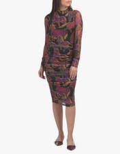 NEW Farm Rio Wild Horses Black Tulle Midi Dress | Size XXS $210