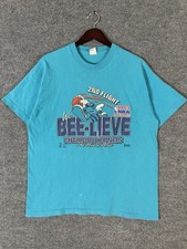 Vintage Charlotte Hornets T-Shirt XL 90s Playoff  2nd Flight  Basketball NBA