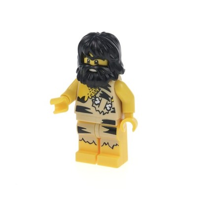 1x Lego Minifiguren Serie 1 Caveman Höhlenmann Haare Bart 8683 col01-3 col003