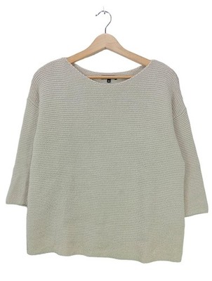 MORE & MORE Feinstrickpullover Damen Pullover Gr. DE 36 wollweiß Casual-Look