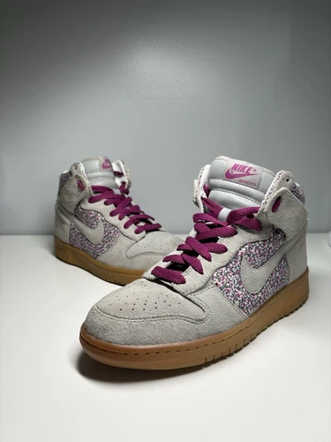 NIKE donna Zoom stampa fiori grigio scamosciato 2007 318714 601 taglia 7 5