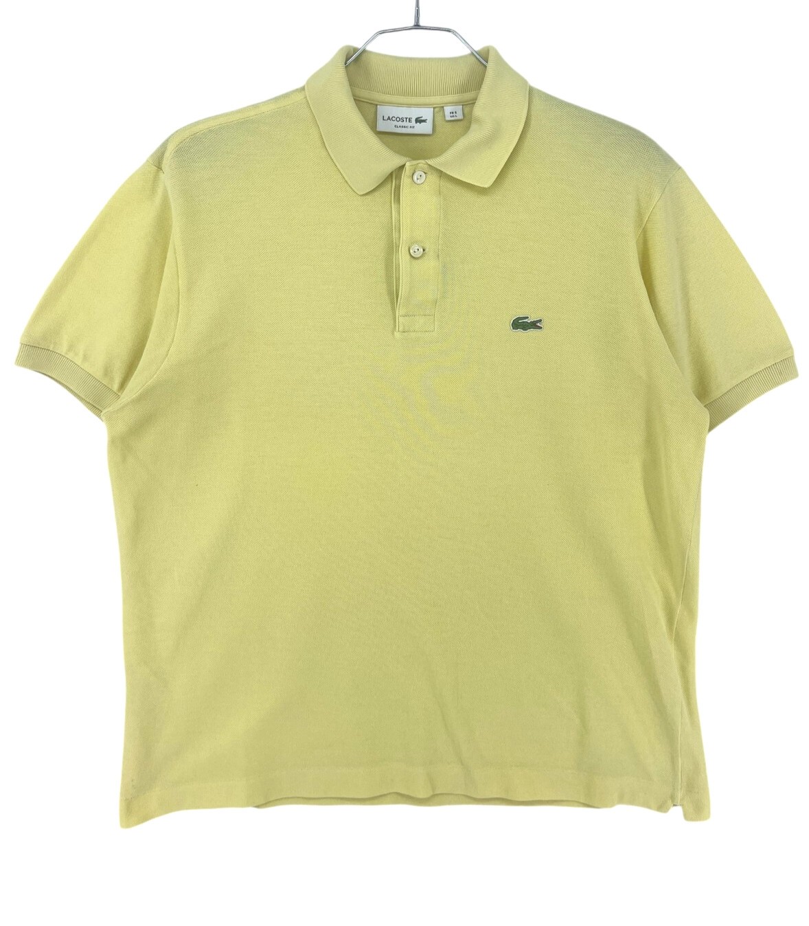 LACOSTE Camiseta Polo Amarilla Casual Para Hombre Talla 5 - L