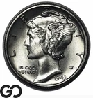 1943-S Mercury Dime, Blast White Solid Gem BU++, FSB