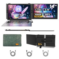 Hyangin Laptop Screen Extender 14-inch, 2026 Upgraded Ultra-Slim 1080P Laptop...