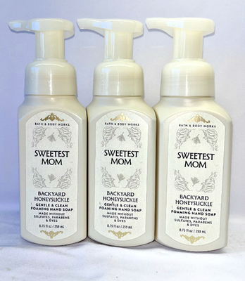 3 Backyard Honeysuckle Bath & Body Works Gentle Foaming Hand Soap