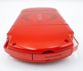 Sony PSP-2000 Console Deep Red Region free Rare w/adapter, battery - Excellent
