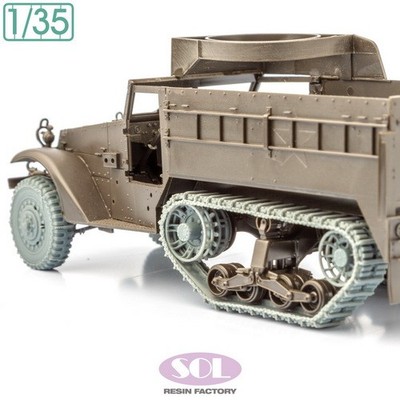 SOL Resin Factory 1/35 M3A1 Wheels and Track with Chain for Tamiya kit