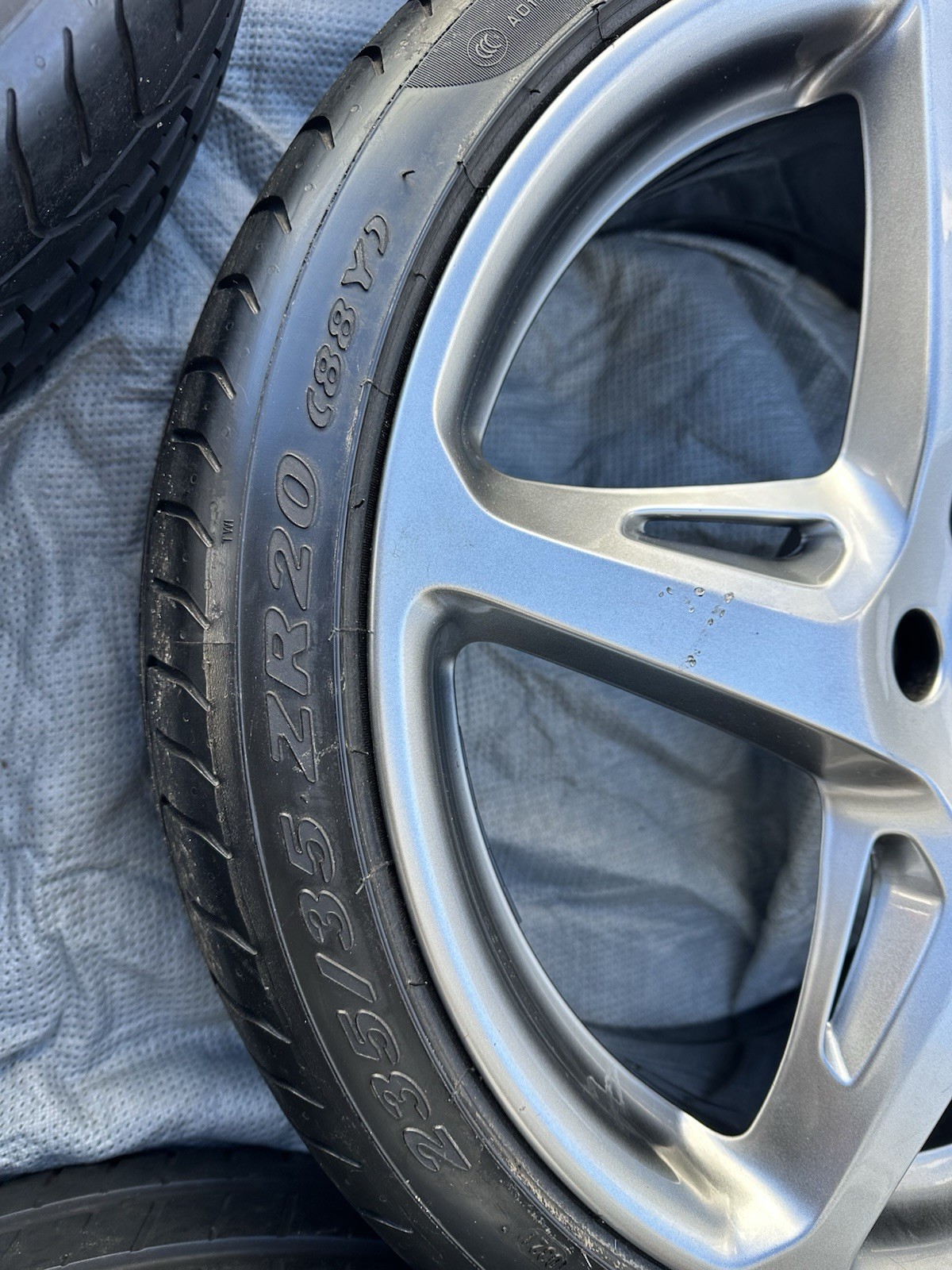 2010-2015 OEM Factory Ferrari 458 Wheels Rims Tires 20" Shadow Chrome