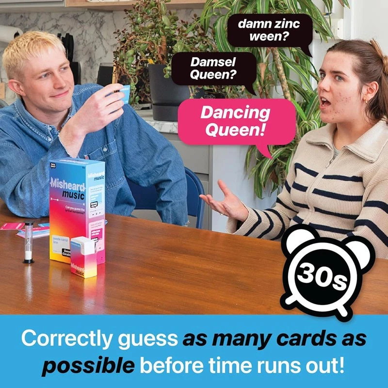 Misheard Music-Guess The Lyric Nonsense, Music Party Game Guess The Song Artist - Image 4 of 4