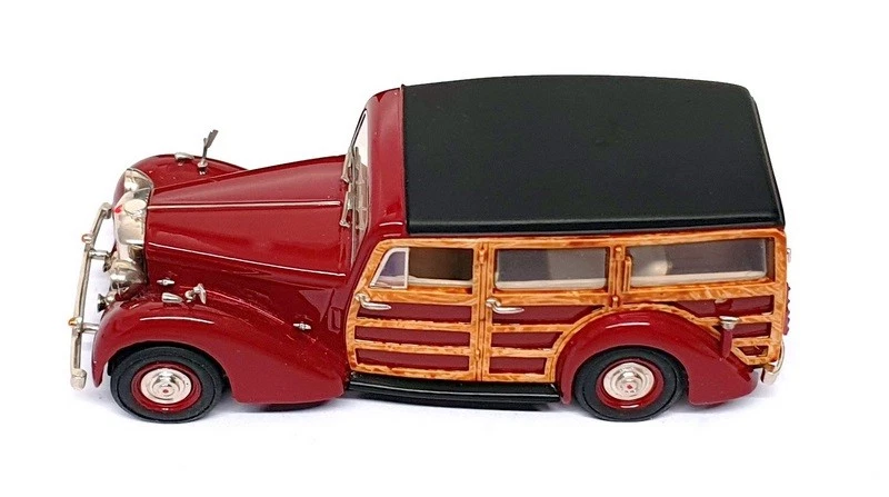 J&M Classics 1/43 Scale JM12 - 1947 Alvis TA14 Woody - Maroon - Image 4 of 4