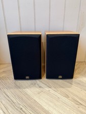 Monitor Audio Bronze B1 Stereo Bi-Wireable Speakers, Beech Finish, VGC