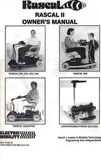 ELECTRIC MOBILITY RASCAL II SCOOTER OWNER'S eMANUAL  Tech eGuide 2/93 PDF