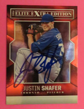 2014 Panini Elite eXtra Edition, Toronto Blue Jays- JUSTIN SHAFER - autographed 