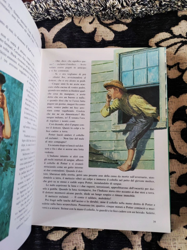 Mark Twain, Tom Sawyer (illustrato), Ed. F.lli Fabbri, 1968 sc159 - Immagine 3 di 3
