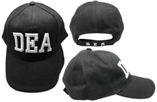DEA Drug Enforcement Agency Law Enforcement Embroidered 3D Baseball Hat Cap