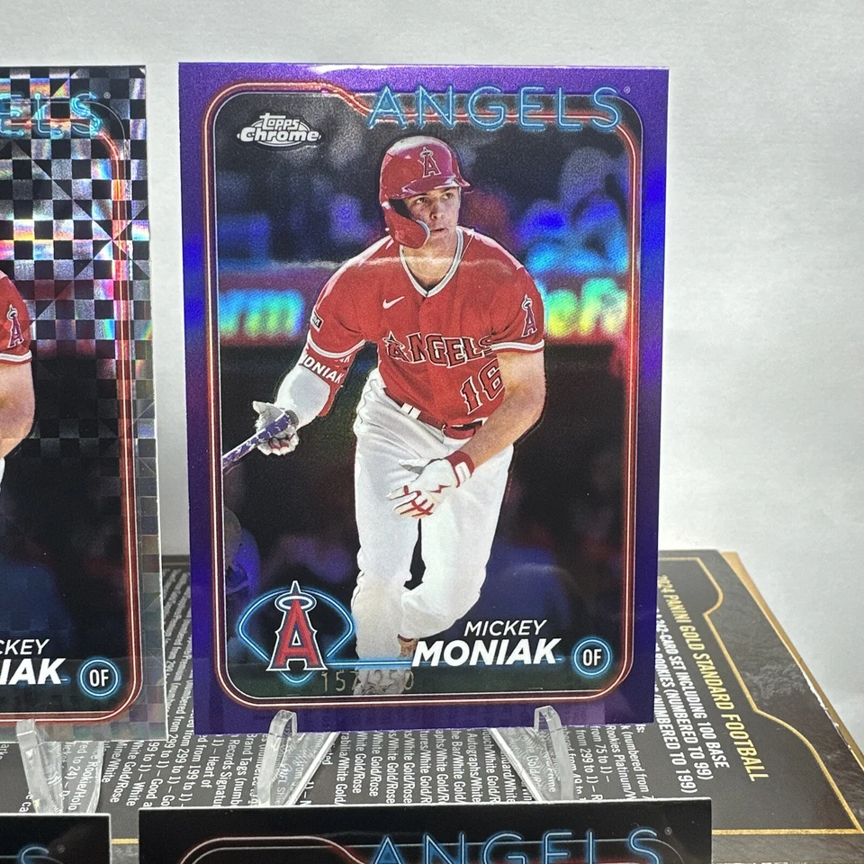2024 Topps Chrome Mickey Moniak /250 Purple Refractor #51(+X-Factor And X2 Base) - Image 2 of 4