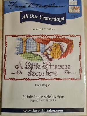 Brandneu All Our Yesterdays Gezählt Kreuzstich Kit. ''Prinzessin schläft hier''