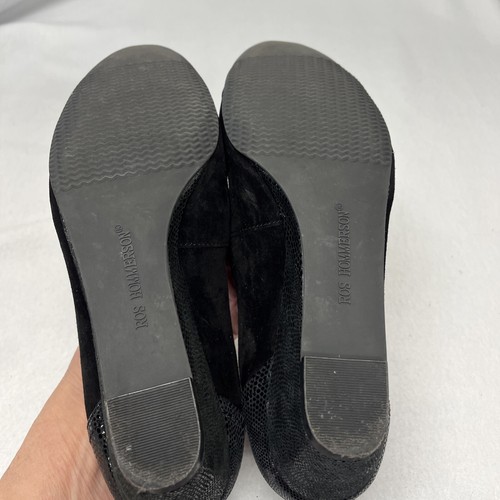 Ros Hommerson Womens Size 9.5 Narrow Black Harlow Cap Toe Wedge - Picture 6 of 6