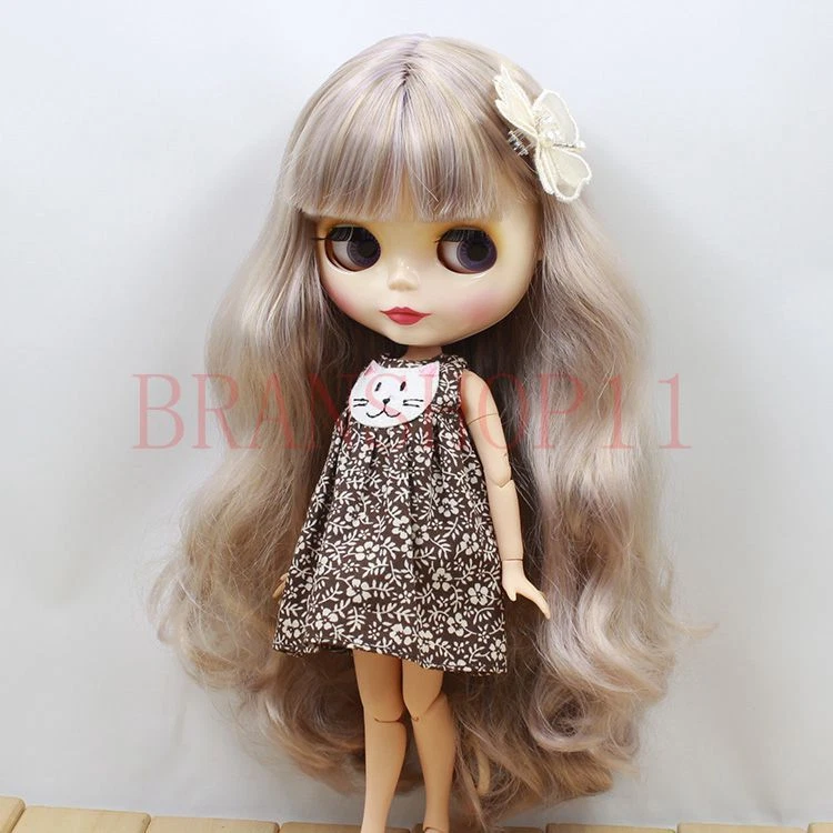 Muñeca Neo Blythe 12" Desnuda Zona Especial Cuerpo Articulado Largo Bang Mixto Cabello Rubio Foto 2 de 4