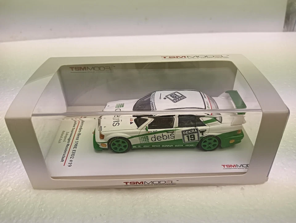 Mercedes 190E EVO2 Zakspeed #19 DTM 1991 R.Asch (box damaged) 1:43 TSM 124348 - Immagine 4 di 4