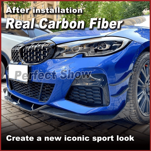 Se adapta a BMW 3er G20 G28 M340i M-SPORT carbono labio delantero alerón labio - Imagen 4 de 11