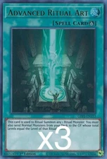 3X Yugioh Advanced Ritual Art GFP2-EN153 Ultra Rare 1st Edition NM