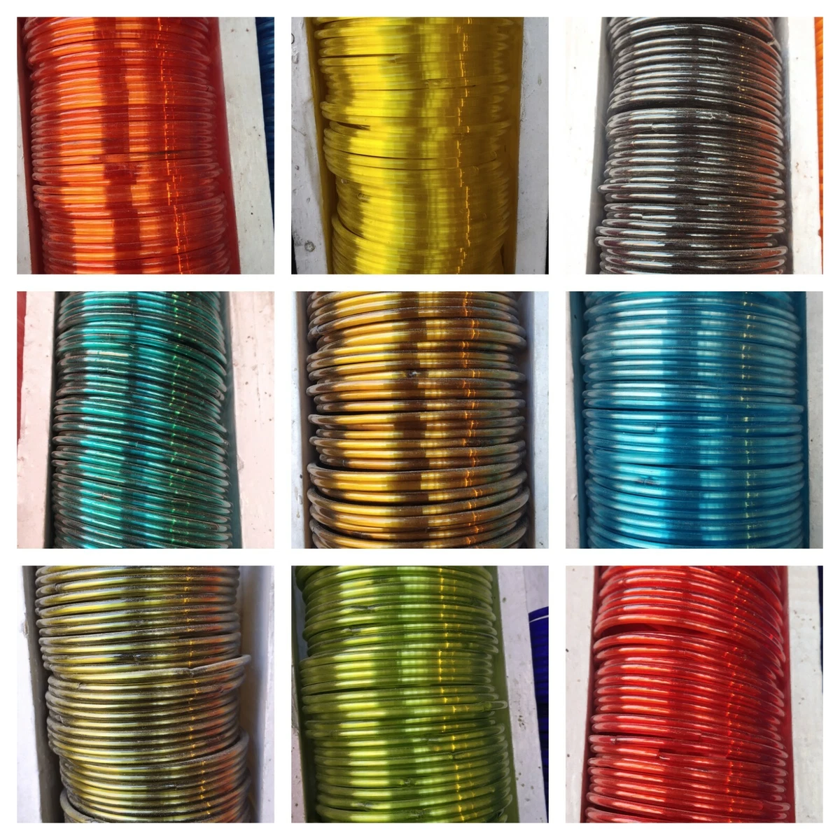 Glass bangles gold deals