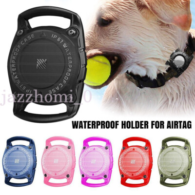 Wasserdichte Hundehalsband Halter Silikon Haustier Hülle Cover für Apple Airtag AU