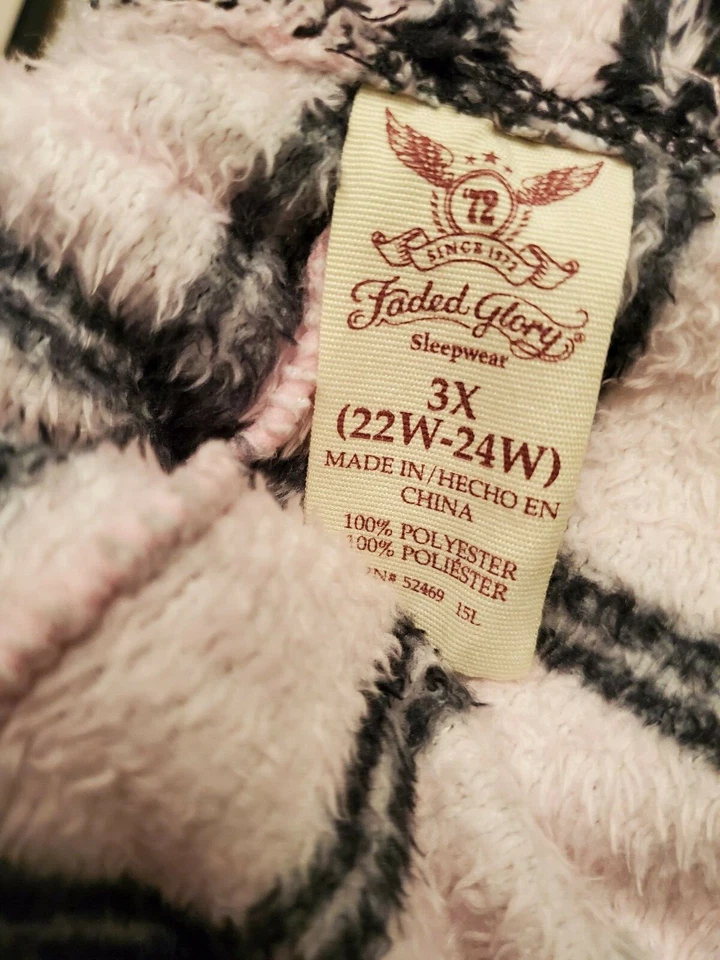 Pantalones de salón para dormir Faded Glory para mujer talla 3X 22W/24W multicolor a cuadros polar Foto 2 de 4