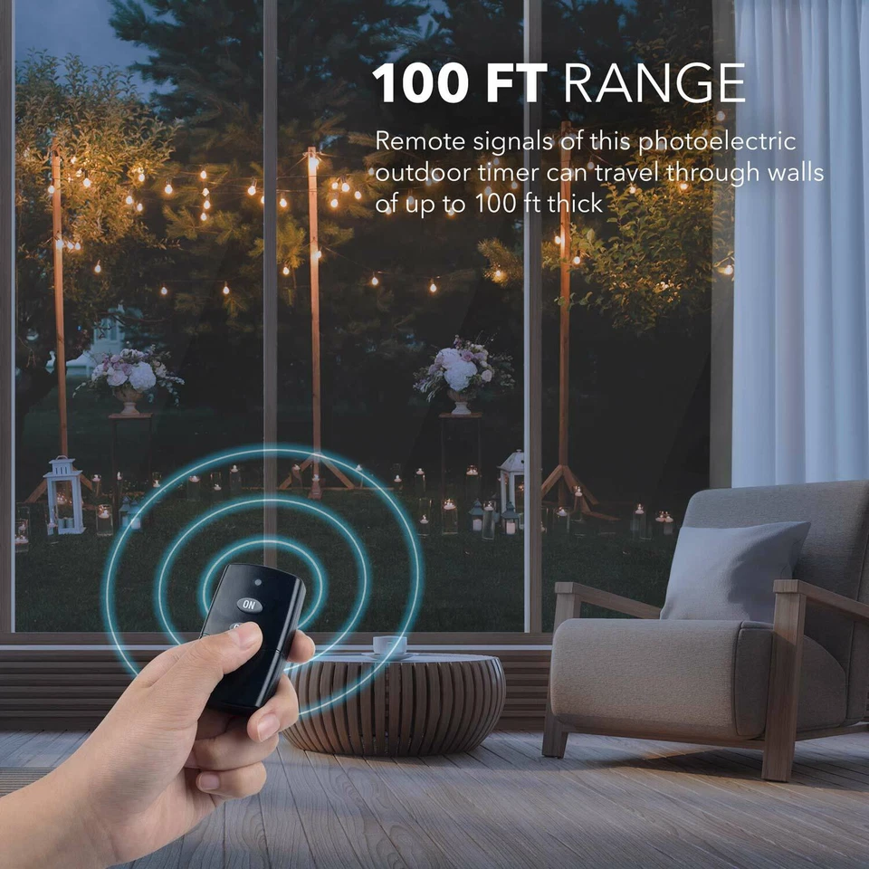 HBN Wireless Remote Control Electrical Outlet Switch 1Remote 1 Outlet Long Range - Image 3 of 4