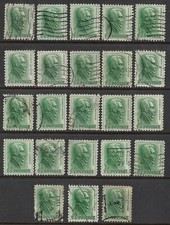 USA 1963 1c GREEN ANDREW JACKSON COLLECTION OF (23) STAMPS VFU.