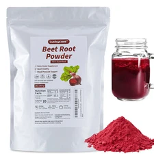 Red Beet Root Powder Beta Vulgaris Non-GMO Nitric Oxide Extract Super Food 907g