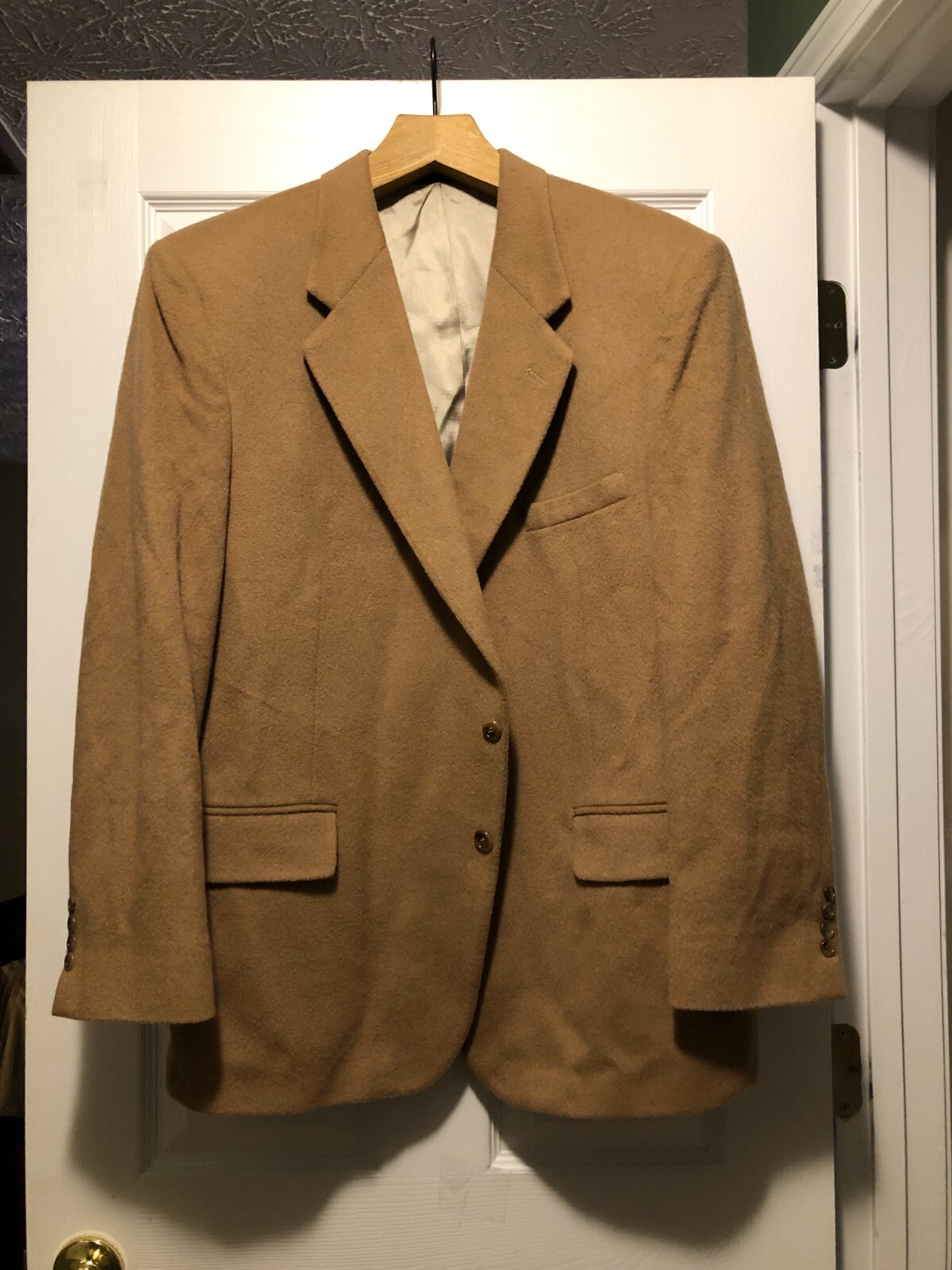 FILA giacca blazer cappotto sportivo savile row uomo 40%lana 40%capelli cammello20%nylon taglia:46R