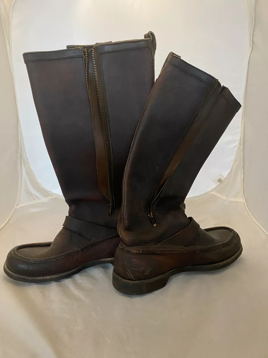 Russell Mocassin 17 in snake boots 20 s label zip size 10 approx see desc 100 Yr