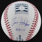 TIM RAINES SIGNED OML HALL OF FAME LOGO BASEBALL INSCRIBED "HOF 17" w/ JSA AUTO