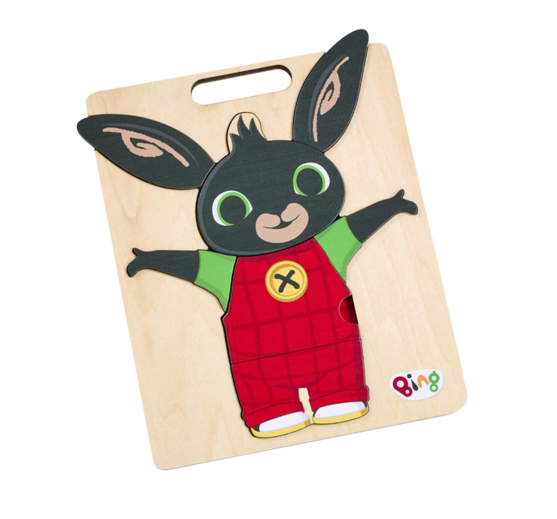 Bing Wooden Shape Puzzle Baby Boy Girl Wooden Jigsaw Pre School Birthday Gift