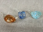 Vintage Hand Blown Art Glass Birds Set 3 Murano Style Figurines 017-2