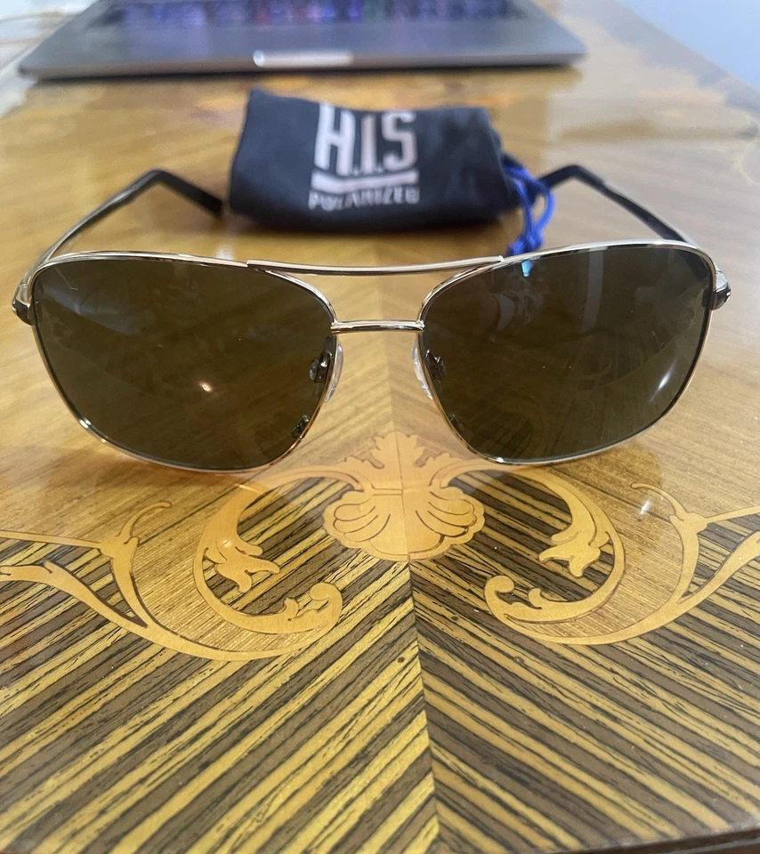 H.I.S.Occhiali Da Sole Polarizzati mod.Pilot - Imagen 3 de 4