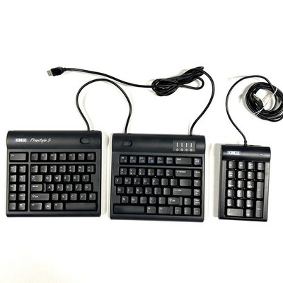 Kinesis Freestyle 2 KB800 Wired Keyboard & Low-force USB Number Pad AC210USB-BLK