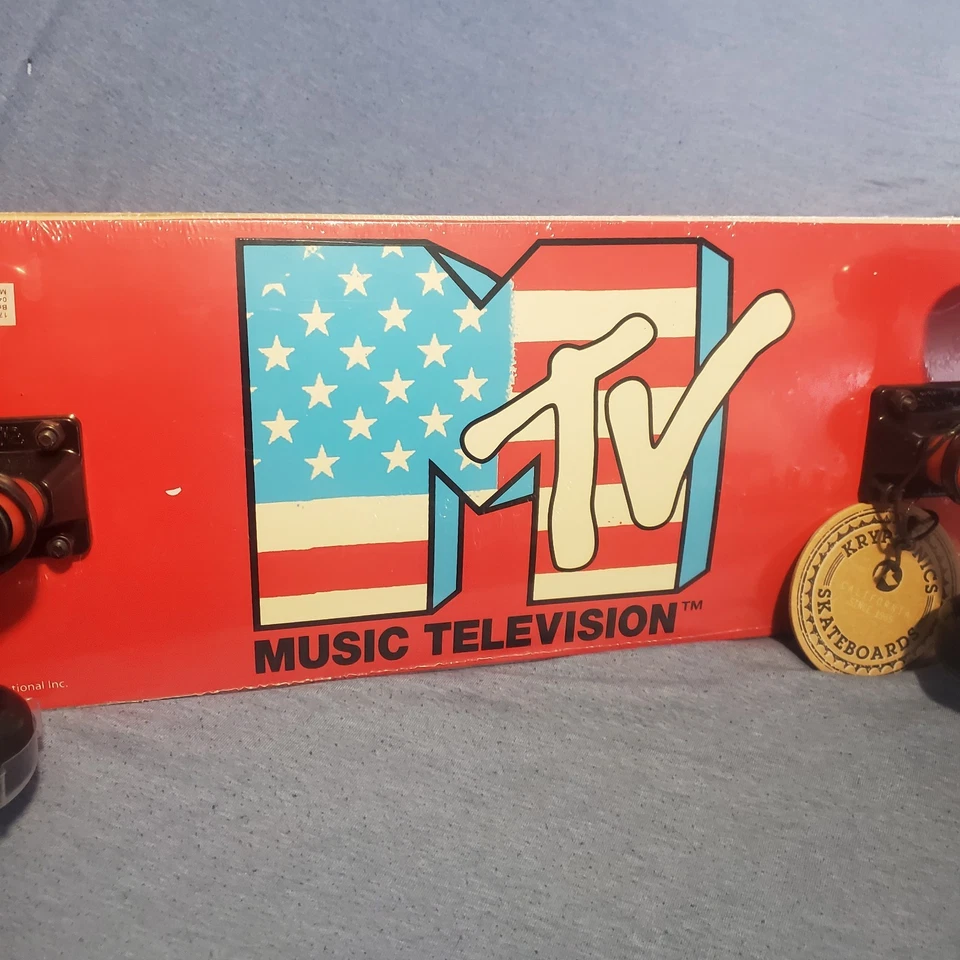Kryptonics Monopatín MTV Música Televisión Bandera Americana Cubierta Rara '21 Completo  Foto 2 de 4