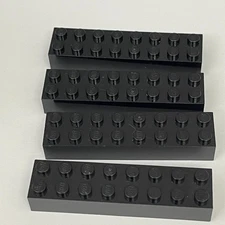 Lego 93888 Black Replacement Parts Pieces Lot of 4