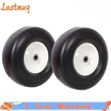 13X5.00-6 Flat-Free Lawn Mower Tire & Wheel Set of 2 Zero-Turn Mower Front Tire
