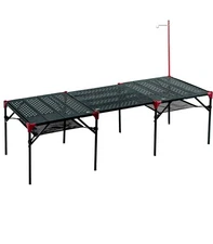 iClimb 2 Extendable Folding Table and 1 Pack Connecting Plates and 1 Lantern ...